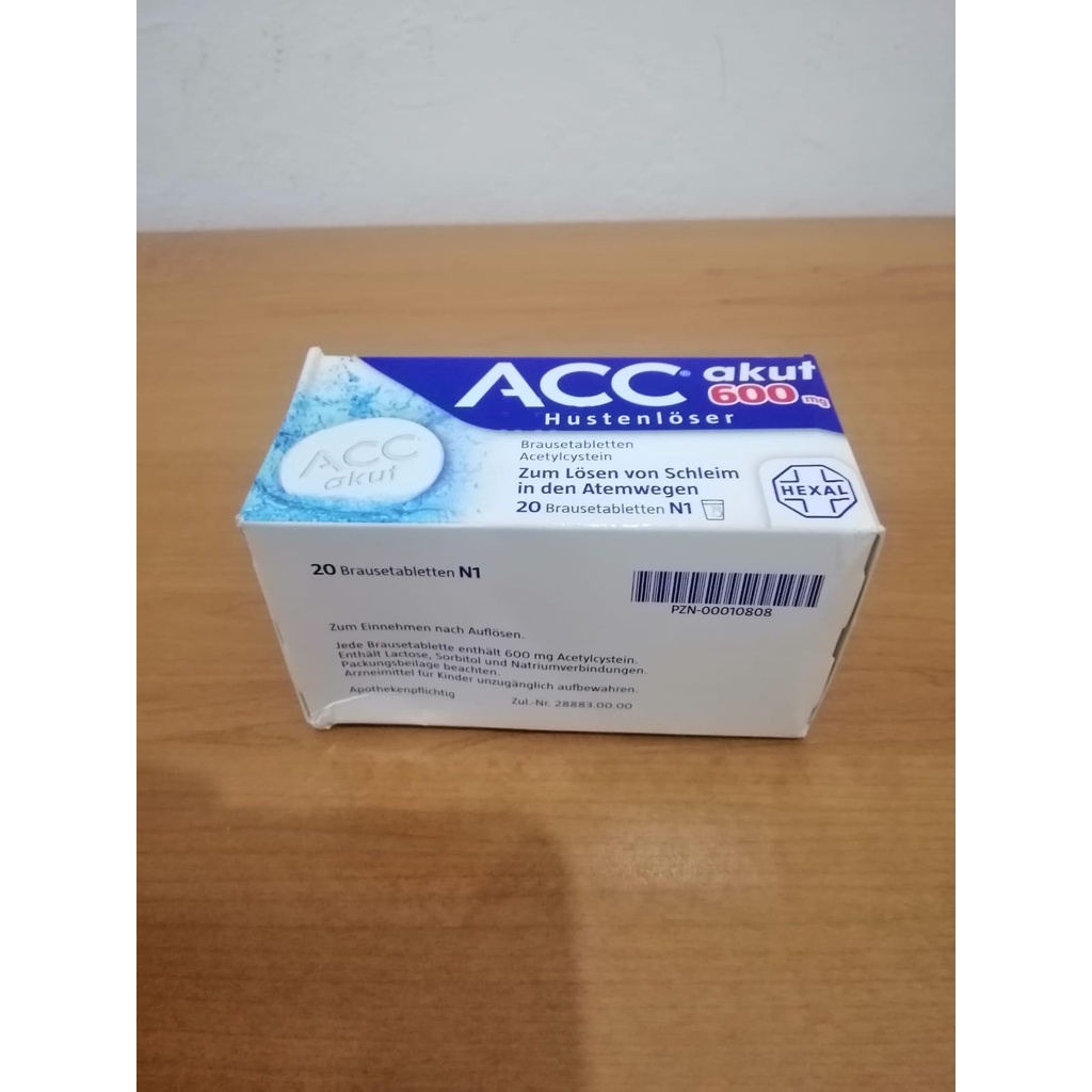 Obat Batuk ACC Akut 600 asli Jerman isi 20 tablet