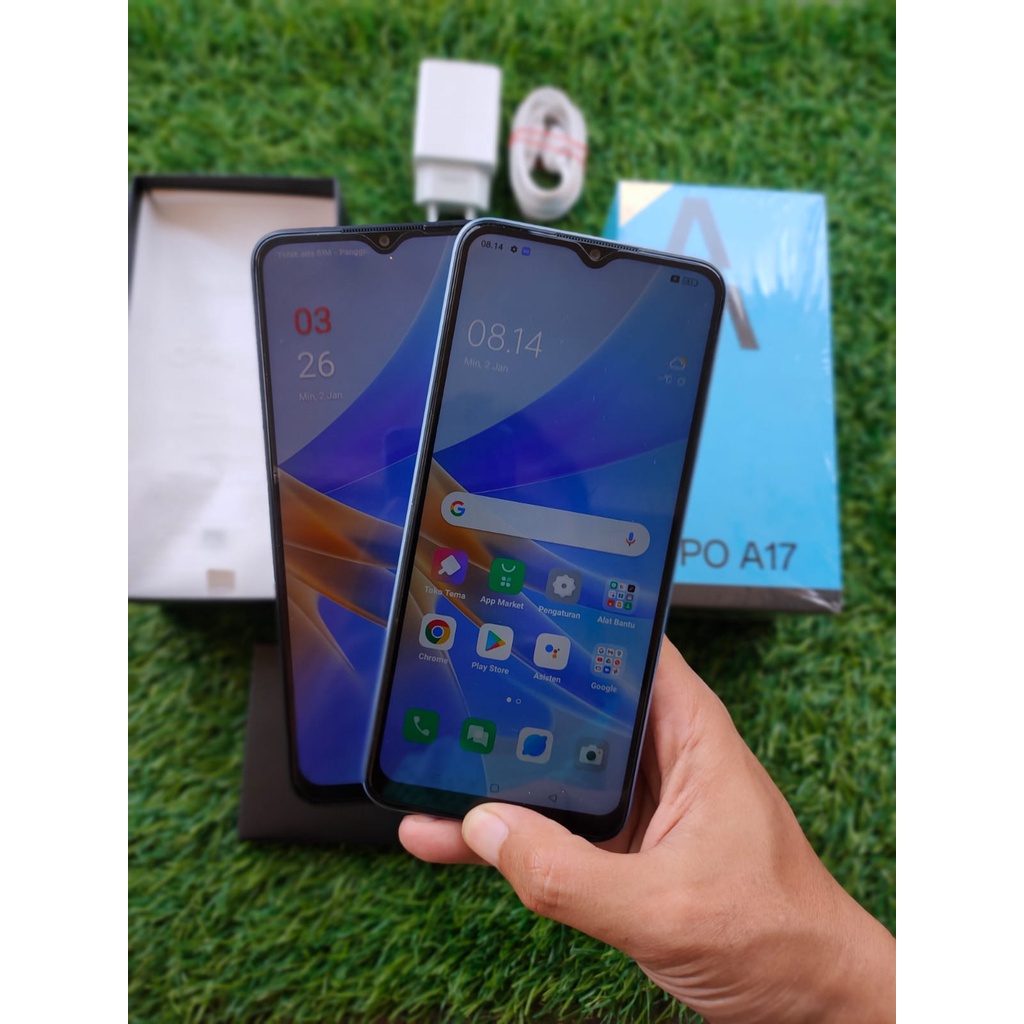 OPPO A17 SECOND 4/64 GB HP SECOND HANDPHONE SECOND HP SEKEN HP BEKAS HP MURAH