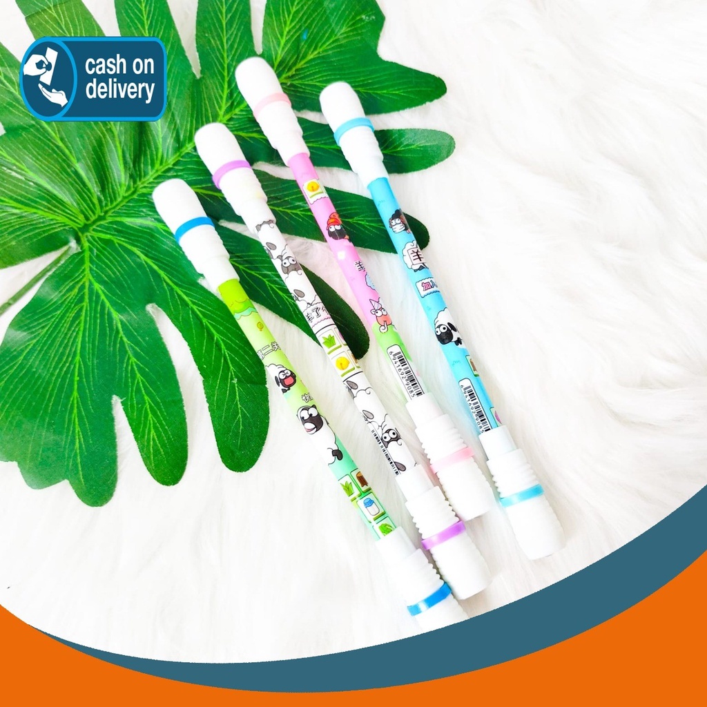 

PULPEN MAINAN PUTAR MAGNET ANIME DOMBA SPINNING ALAT TULIS BOLPOIN UNIK IMUT MURAH PEN GEL KARAKTER LUCU MURAH PENA