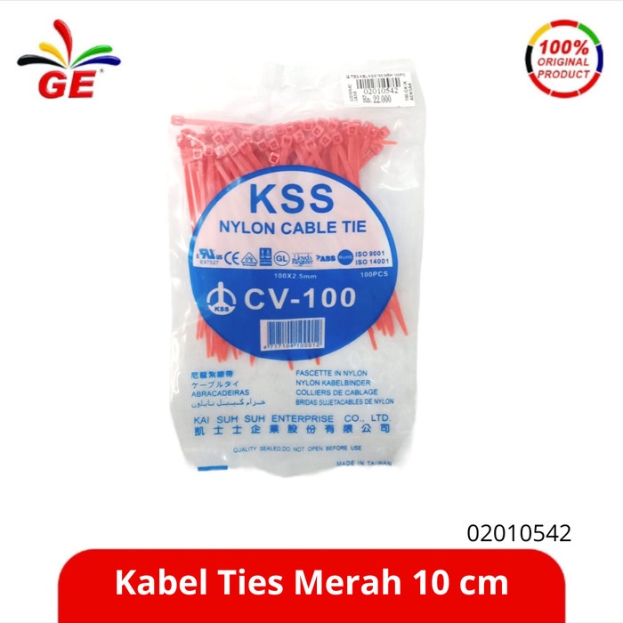 

GE - Kabel Ties Merah 10 cm 02010542