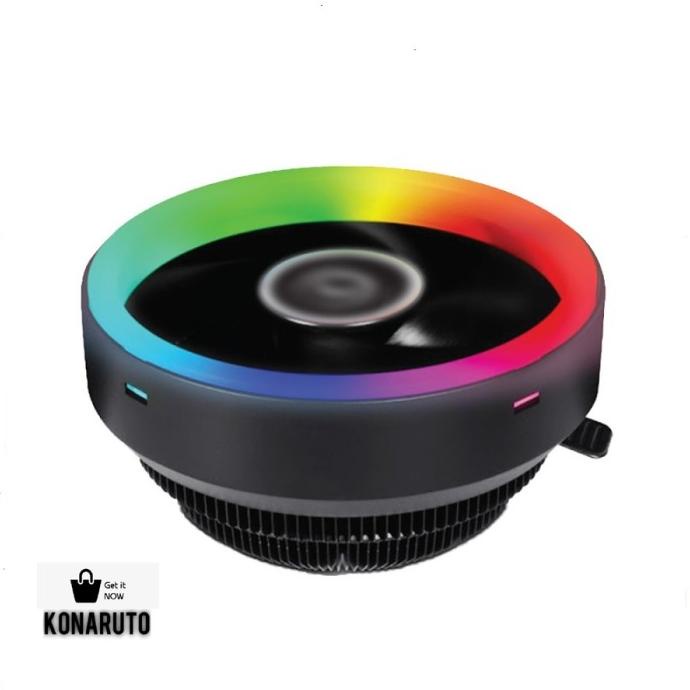 Illupro Fan Processor RGB Fan LGA 1155 Fan Gaming Intel AMD FC-100 DISKON