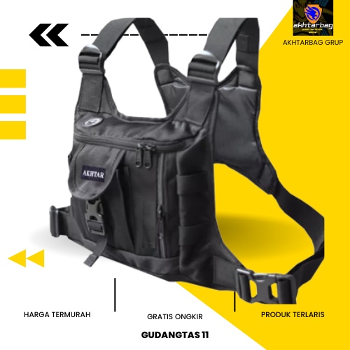 Tas dada Pria Original Terbaru Ukuran Jumbo Banyak kantong Chest bag Import Ori keren kekinian Murah