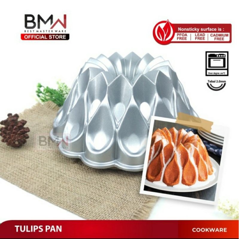 Loyang Kue TULIPS PAN AntiI Lengket Bahan ALUMINIUM Tebal