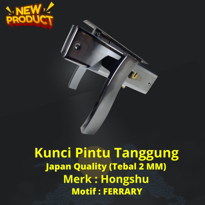 Kunci Pintu Set Tanggung Hongshu Tebal 2 MM High Quality Ferrary