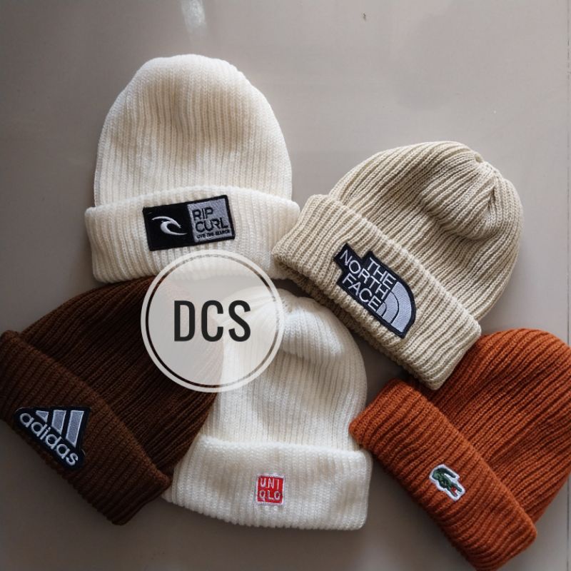 DCS | BEANIE HAT RAJUT DEWASA PATCH