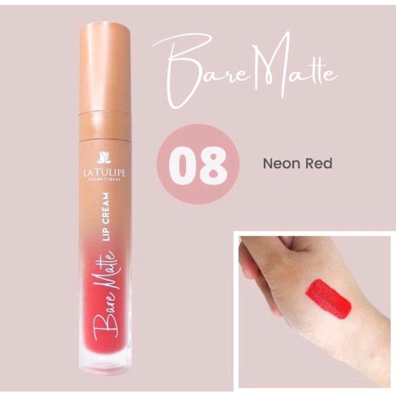 LATULIP BARE MATTE - LIP CREAM LATULIP - LIPSTIK LIP VOLOR &amp; LIP CARE