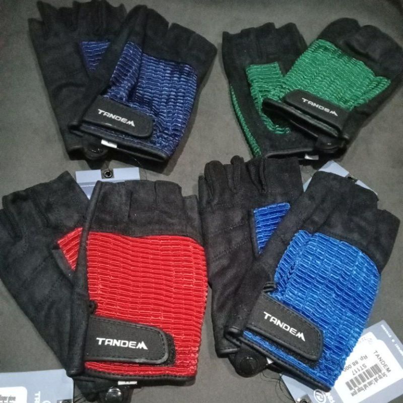 Sarung tangan pendek comb half finger glove merk Tandem original