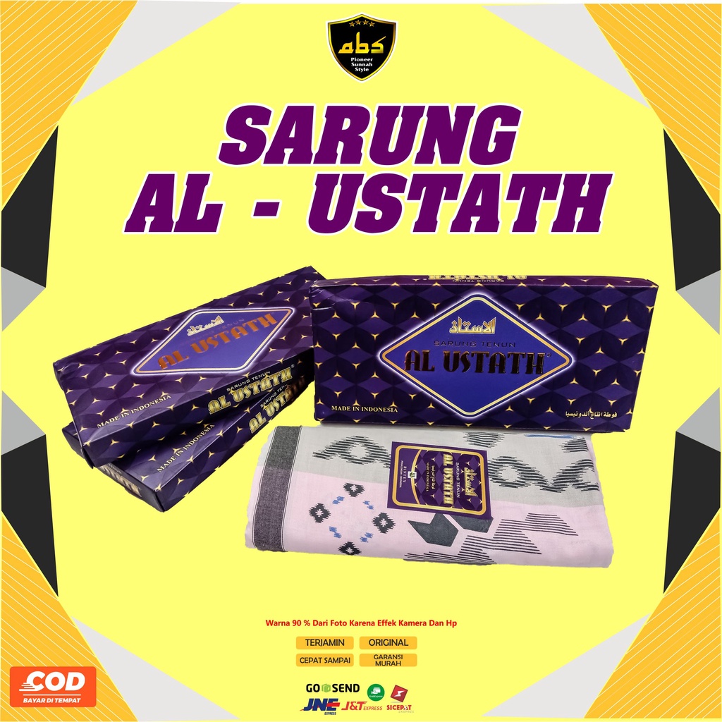 Sarung Tenun Al Ustath Motif Warna Sarung Dewasa Pria Wanita Terlaris Sarung Batik Songket Abu Sulthan