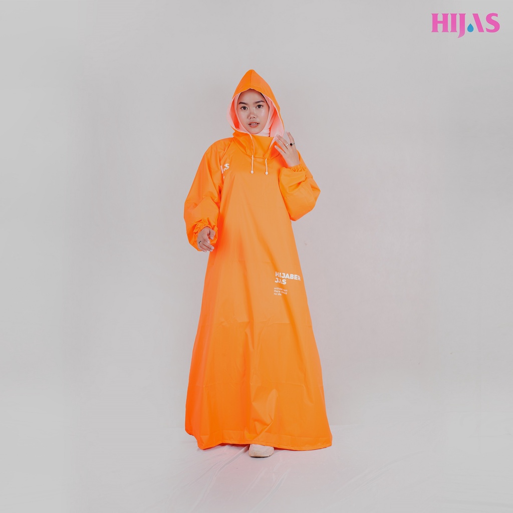 JAS HUJAN HIJAB/JAS HUJAN SYAR'I/JAS HUJAN JUMBO/JAS HUJAN GAMIS/JAS HUJAN WANITA - HIJAS WATERPROOF