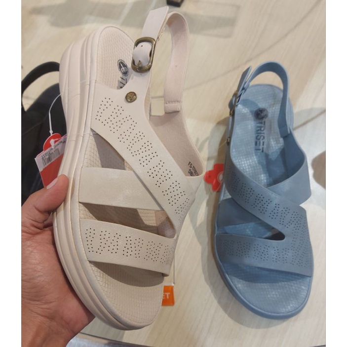DISKON TRISET Sepatu sandal wedges wanita size 36-40