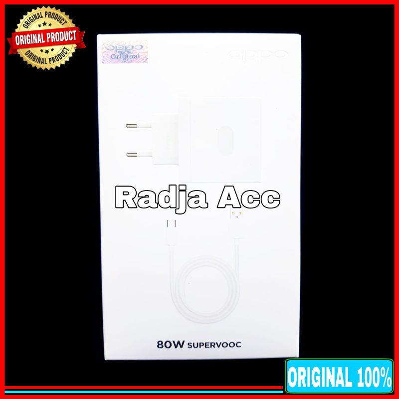 Charger Casan Oppo SUPER VOOC 80 Watt ORIGINAL 100% Type C