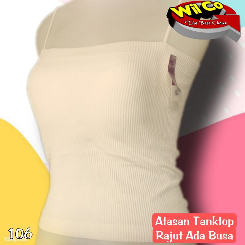 K106 - TANKTOP/KAMISOL ATASAN PAKAIAN DALAM WANITA RAJUT VAYA ALLSIZE