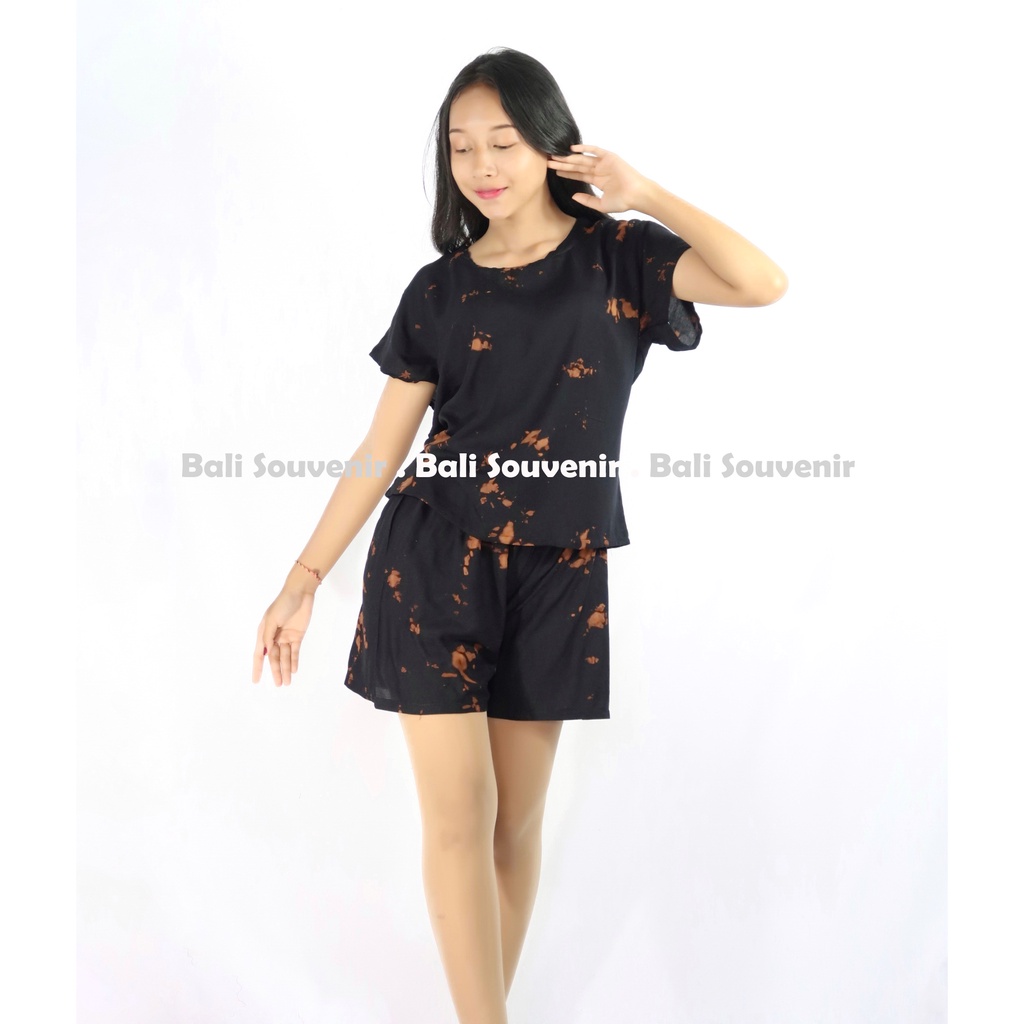 SETELAN PENDEK TIE DYE | BABYDOLL PENDEK BALI