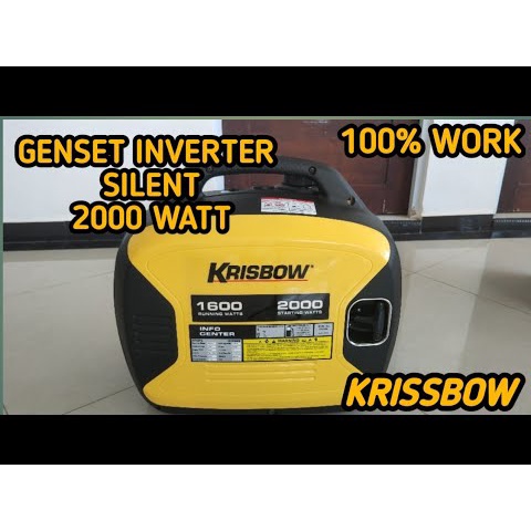 Genset Bensin 2000w 1 Ph Krisbow Krpi20/Genset silent