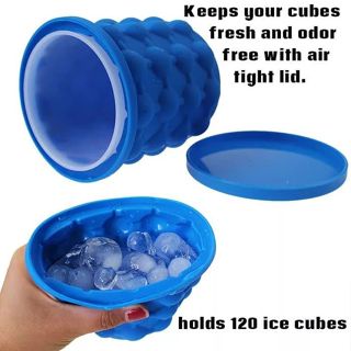 IKILOSHOP Ice Genie Silicone Ice Bucket Cube Maker Mold Tray Cetakan Es Batu Silikon