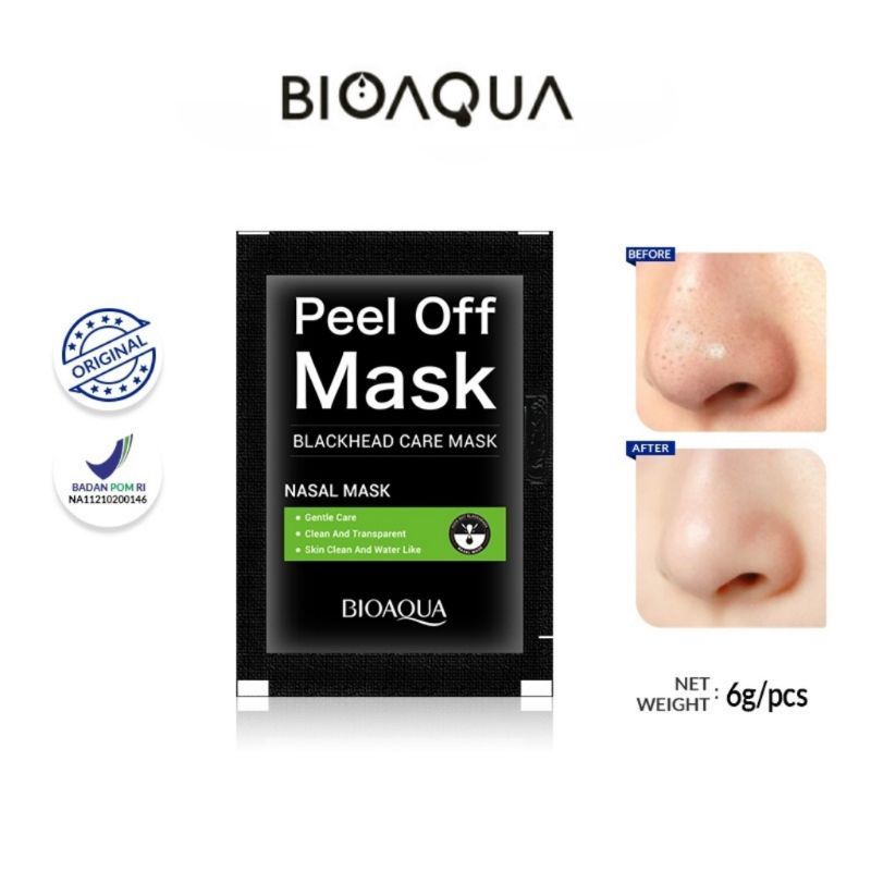 BIOAQUA KOMEDO SACHET BLACKHEAD/REMOVE CHARCOAL/PEEL OFF MASK