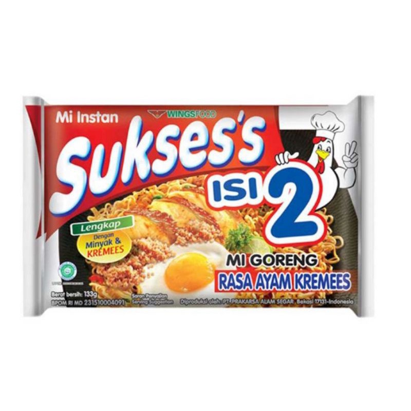 

Mie suksess goreng ayam kremess 133g