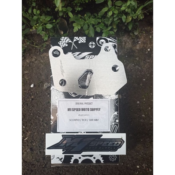 BRACKET BREKET KALIPER RCB SHOCK YAMAHA SCORPIO DISC 300MM