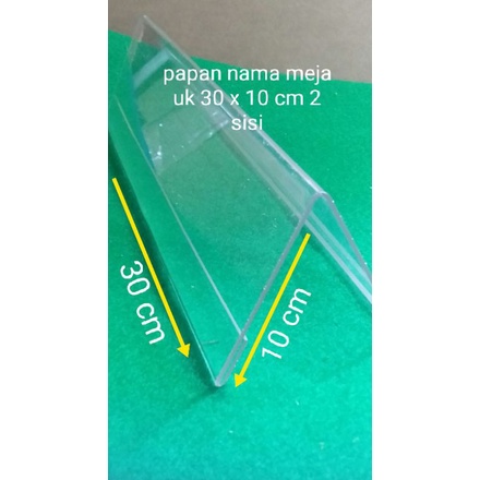 

Zyd akrilik papan nama uk 10 x 30 tebal 2 mm