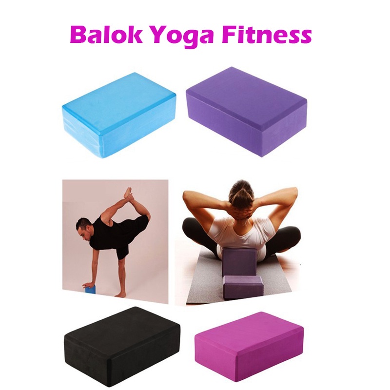 Yoga Blok Prick Pilates EVA Brick Foam Alat Fitnes