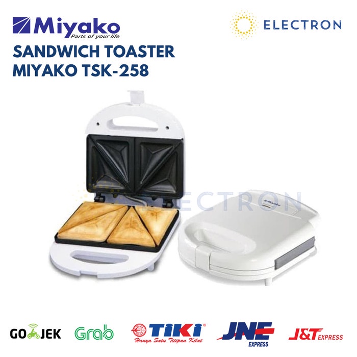 Tst Sandwich Toaster Miyako Tsk258 Panggangan Roti Tsk-258 Tsk 258