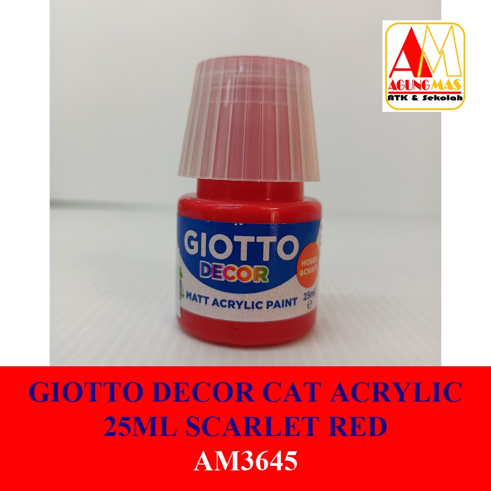 

GIOTTO DECOR CAT ACRYLIC 25ML SCARLET RED
