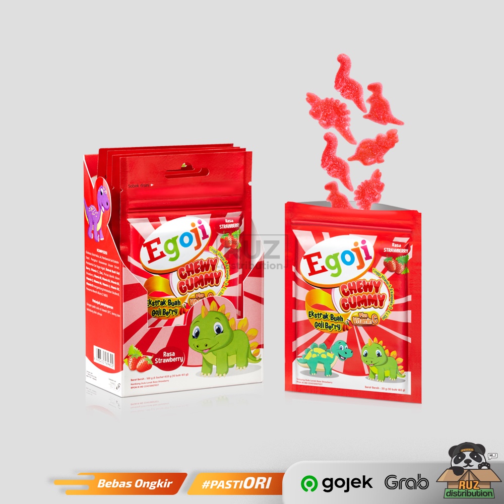 Egoji Chewy Gummy Vitamin Anak / Permen Multivitamin Anak Sachet