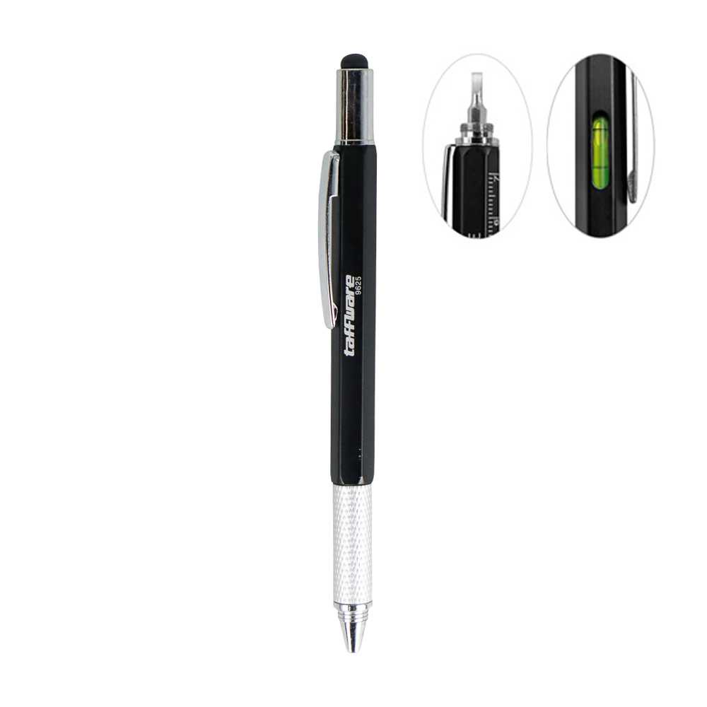 

Pena Pulpen Minimalis Multifungsi Stylus + Penggaris + Level + Obeng - 9625