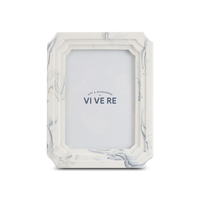 Frm Vivere Photo Frame Deco Marble White 5X7Inch - Bingkai Foto