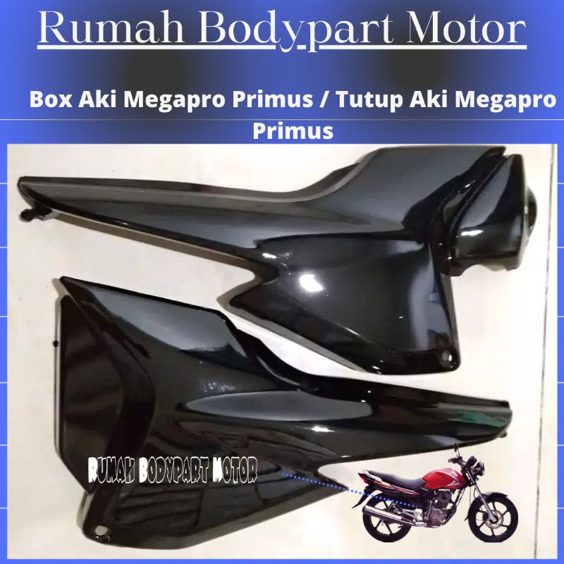 Bok Aki Box Samping Aki Megapro 2006 2007 2008 2009 Primus / Tutup Aki Megapro New Primus / Box Aki 