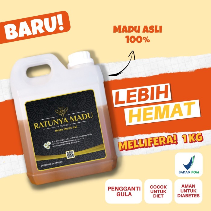 

Madu Murni Asli 1kg- Madu Multiflora Murni 100% Asli - 1 KG