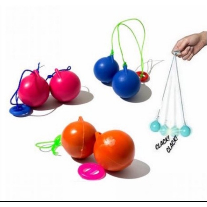 Promo 1 Set Lato Lato Glow InThe Dark  Dengan Tali Dan Pegangan