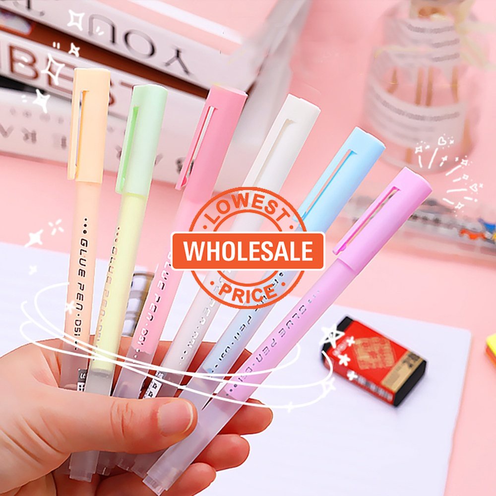 [Harga Grosir] 20detik Cepat Kering Lem Pena Manual DIY Stiker Tempel Perekat Lem Portable Dispensing Pen Padat Lem Stick Dot Type Adhesiv Kreatif Siswa Alat Tulis