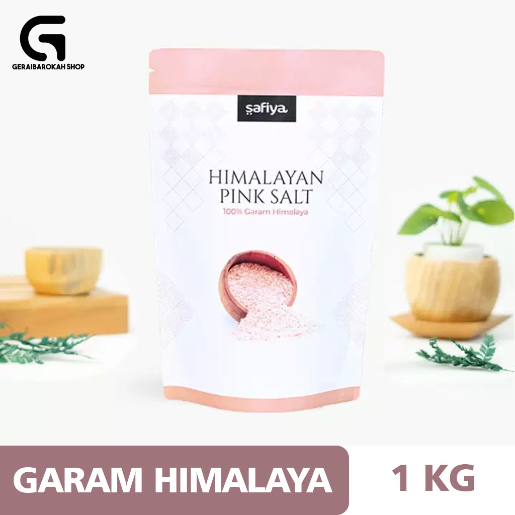 

Himalayan Garam SAFIYA HERBAL 1Kg / Himalayan Pink Salt original premium salt pink Safiya Herbal