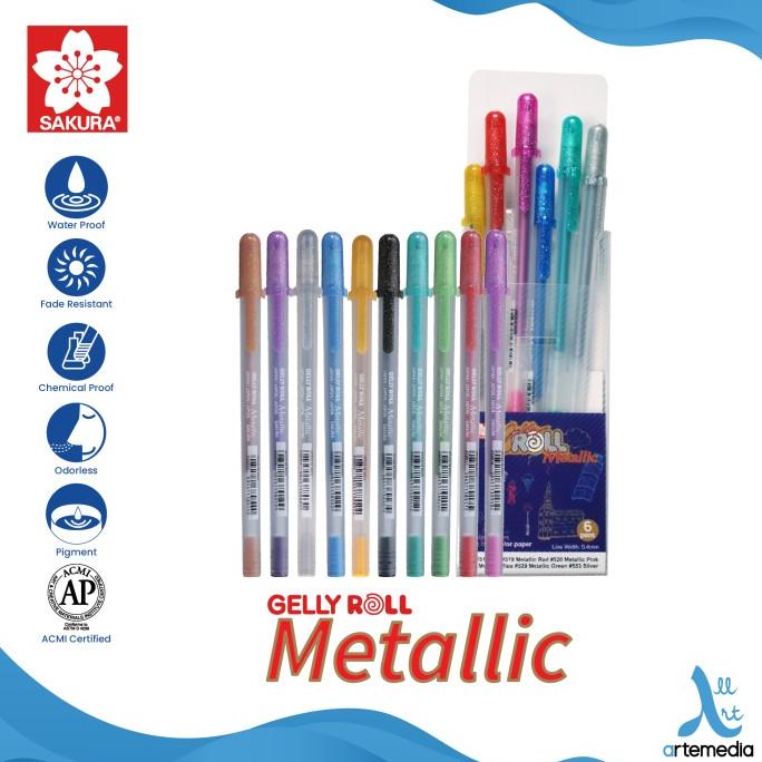 

HARGA DISKON Pulpen Warna Sakura Gelly Roll Metallic Color Gel Pen Bolpen