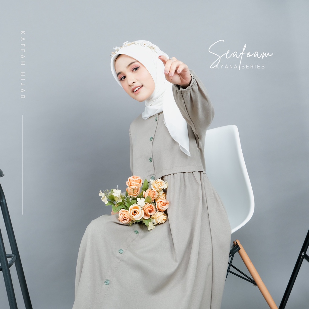 Kaffah Hijab | Gamis Syari | Ayana Seafoam
