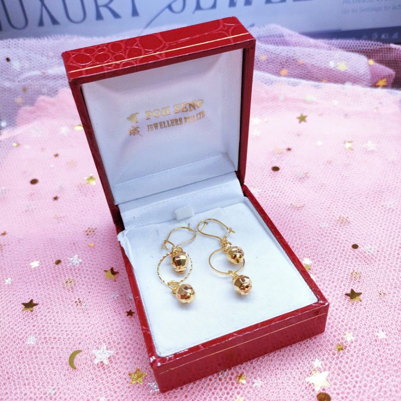 Anting Jurai Wanita Titanium Anti Karat Lapis Emas329H