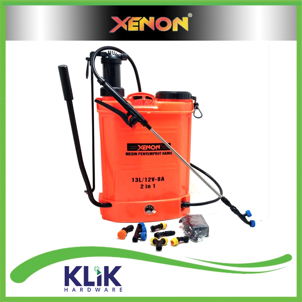 Xenon Electric Sprayer 13 Liter - Alat Semprot Hama Elektrik &amp; Manual 2-In-1