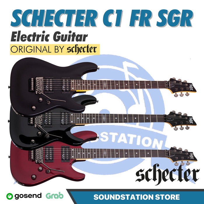 Schecter C1 FR SGR Electric Guitar | Gitar Listrik Up Down Tremolo