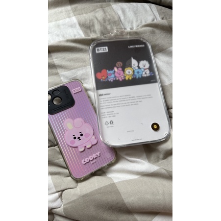 [preloved] BT21 Baby Light Up Case pink (baby cookie/jungkook) for iphone 13