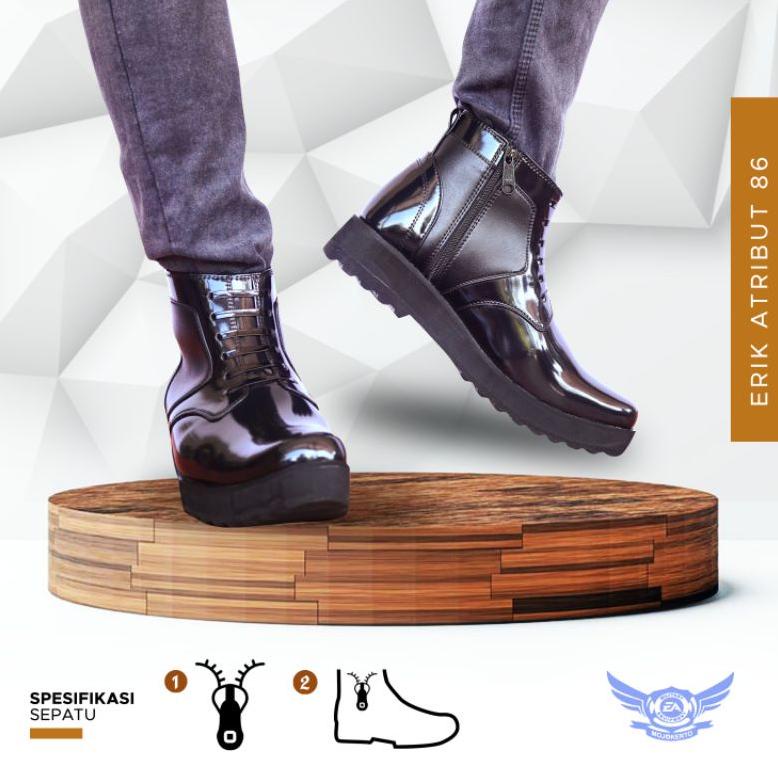 ⇮ Sepatu pdh pria sol tebal HIKER ど
