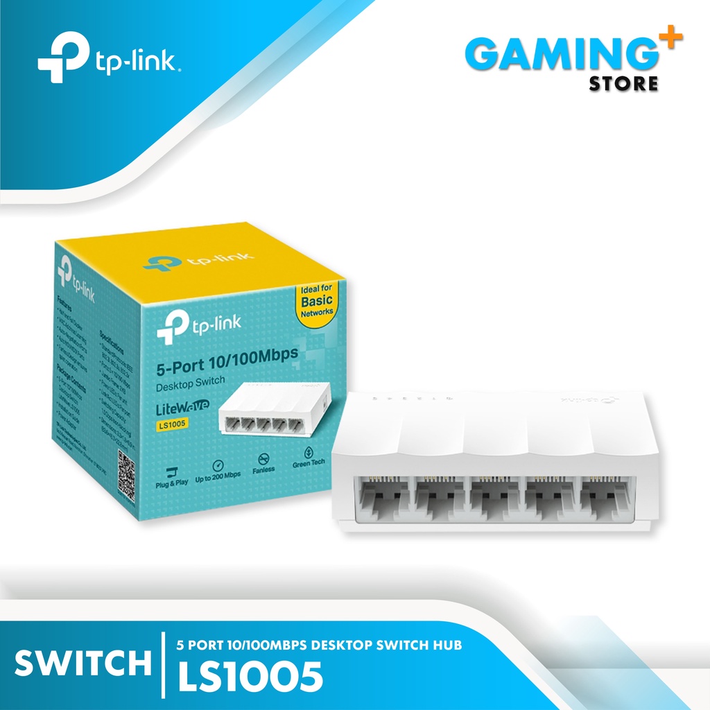Jual TP-Link LS1005 TPLink 5 Port 10/100Mbps Desktop Switch Hub ...