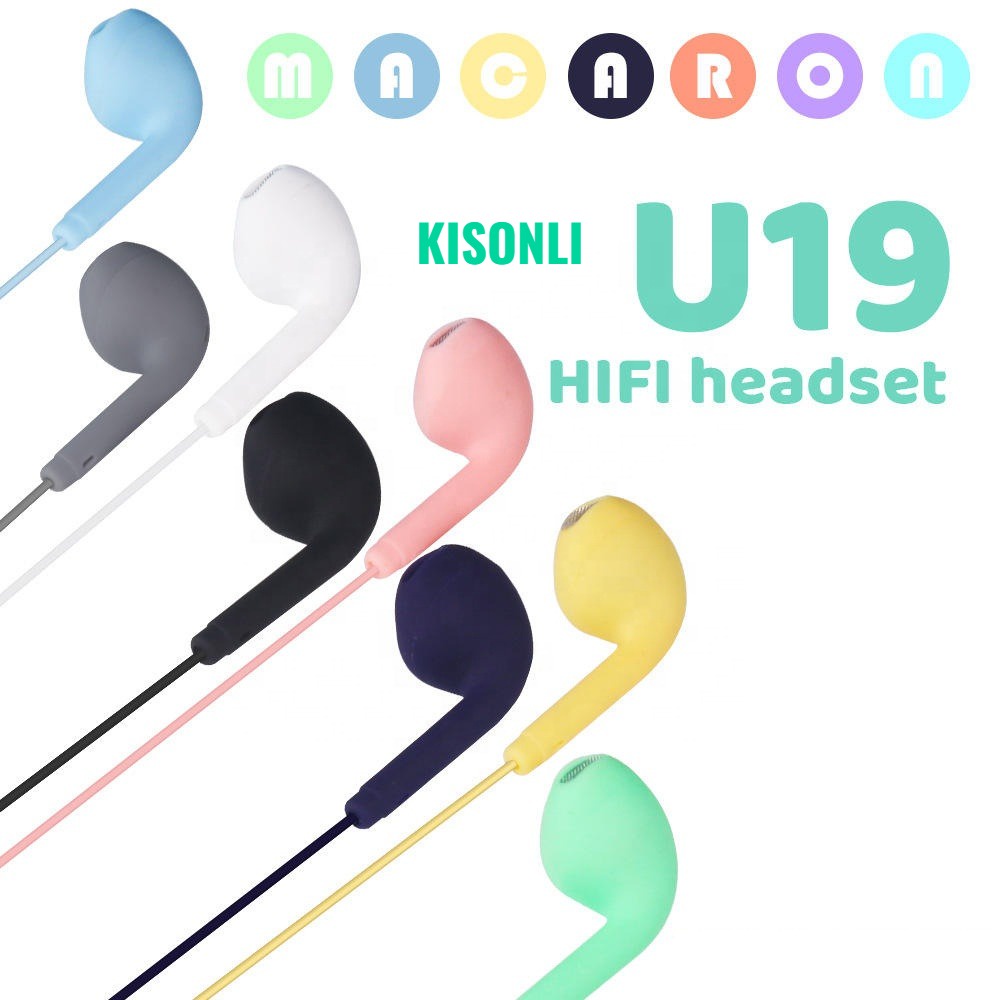 Headset Kisonli Macaron Original KIS-U19 HIFI High Quality Super Bass - ACS