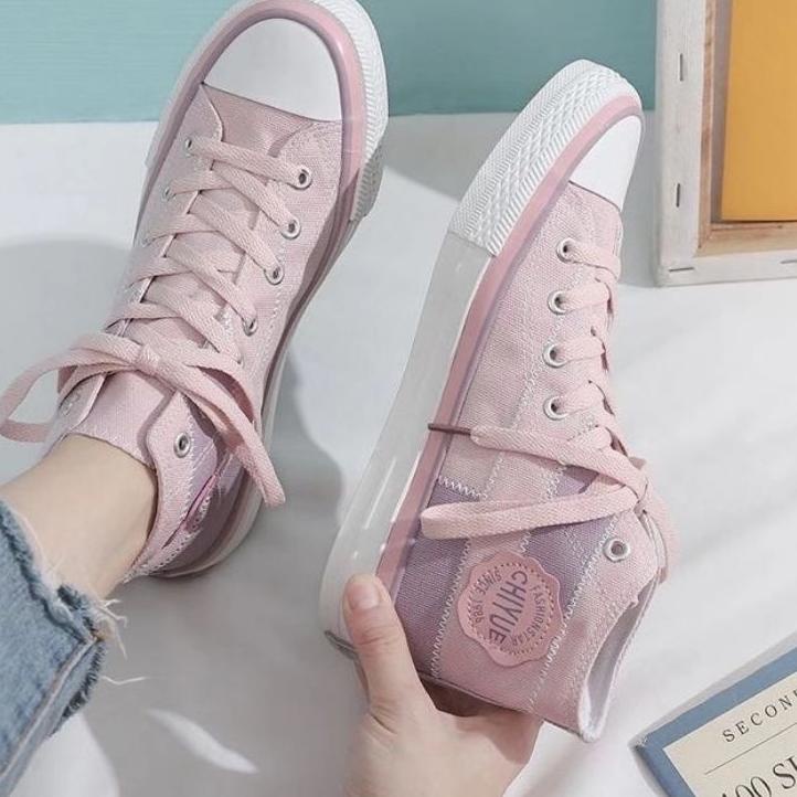 Kualitas Dijamin SEPATU SNEAKERS KANVAS WANITA KOREA IMPORT 100%
