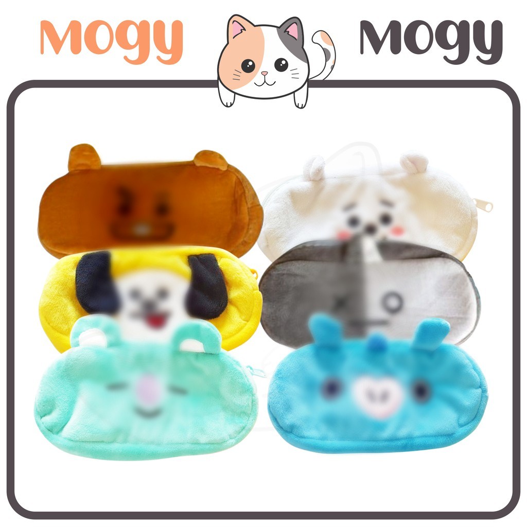 MOGYMOGY Kotak Pensil Kain Motif Karakter Cartoon Tempat Penyimpanan Alat Tulis