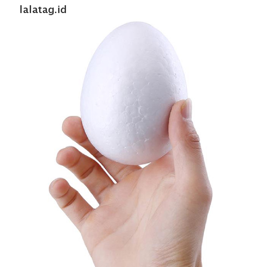 [lalatag] 10pcs Telur Paskah Styrofoam Bola Busa Handmade DIY Craft Dekorasi Pesta [ID]