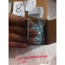 skrup sekrup reng baja ringan / holo 1 1/2 inch diameter kpala 0,7 cm citrab44 Kualitas Baik