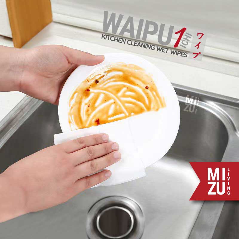 MIZU WAIPU-ICHI Kitchen Cleaning Wet Wipes Tissue Basah Lap Dapur Kompor Tisu Anti Minyak