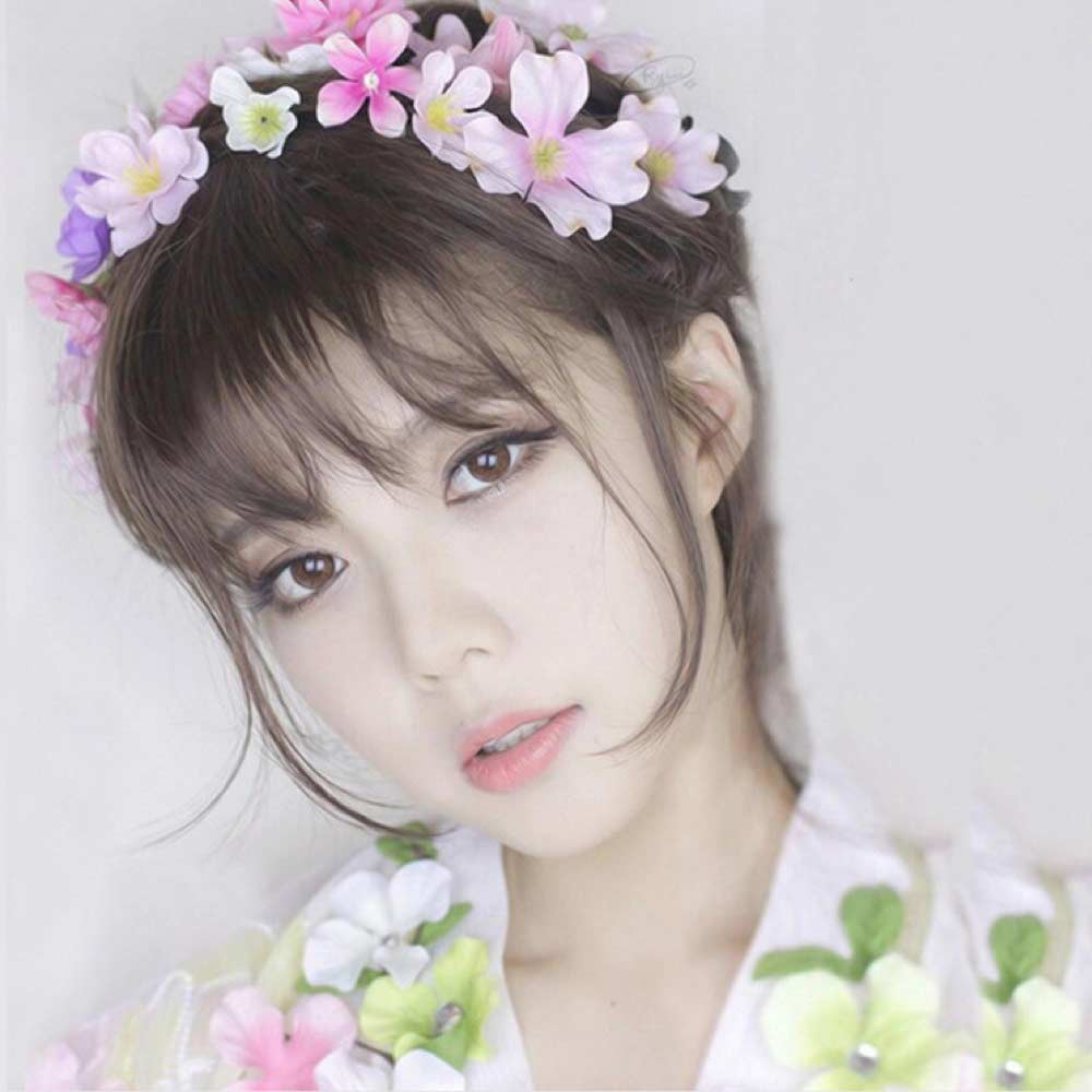 Hair Clip Poni Depan Fashion Wanita Korea - Rambut Extension W8128 ( Group )