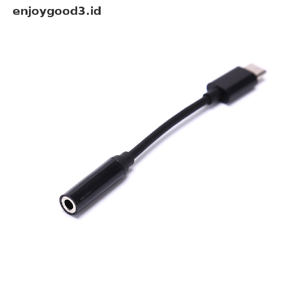 [Rready Stock] Adaptor Kabel Earphone Tipe-C Ke 3.5mm Tipe C Male To 3.5 AUX Audio Female Jack (ID)